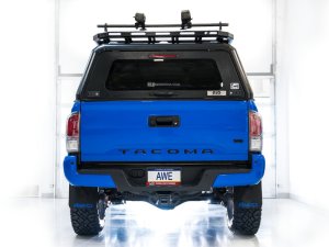 Toyota Tacoma Performance Exhaust - AWE Tuning - 0FG Cat Back with BashGuard - No Tips - `16-`22